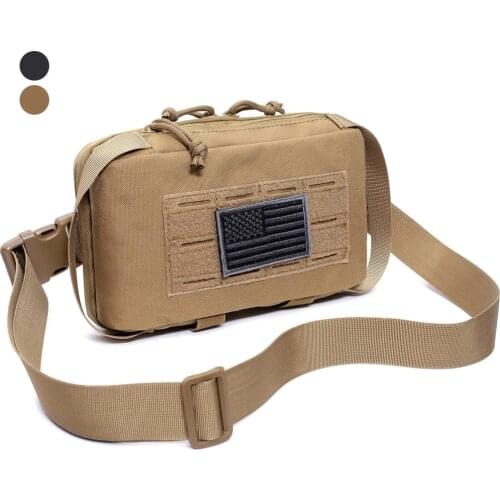 1000D Tactical Molle Chest Bag EDC Waist Pouch Outdoor Sports Accessories Storage Pouch Medical Bag Hiking Hunting Camping Pack