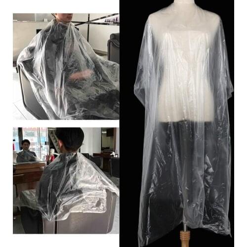 100x Waterproof Disposable Hair Cutting Cape Gown Barber Shop Capes w/ Gift