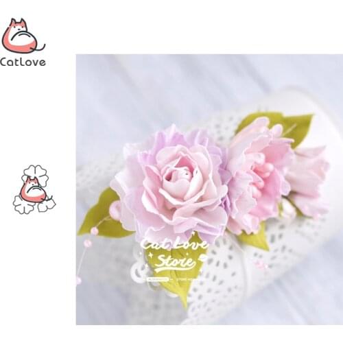 3PCS Flowers Plant Metal Cutting Dies Scrapbooking Stencil DIY Decorative Craft Embossing Die Cuts Card Making New Dies For 2019