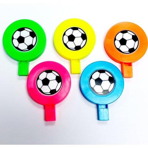 36 pcs 6cm Football Soccer Whistle noise maker Boys Kids Pinata Filler School Bag Birthday Party Favor Game Gift Novelty Prize