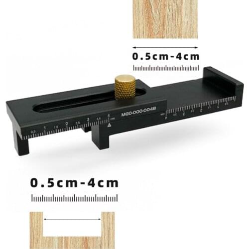 5-40mm Woodworking Micrometer Gap Gauge Aluminum Alloy Depth Measuring Sawtooth Ruler Marking Gauge Measuring Tools