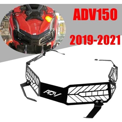 For Honda ADV150 ADV 150 2019-2021 Motorcycle Accessories Headlight Protector Grille Guard Cover Head Light Protection Grill