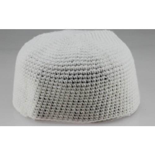 Arab Men Prayer Hat Winter Warm Wool Hand-knitted Muslim Warm Hat Islamic Turkish Caps Muslim Ramadan Jewish Kippah