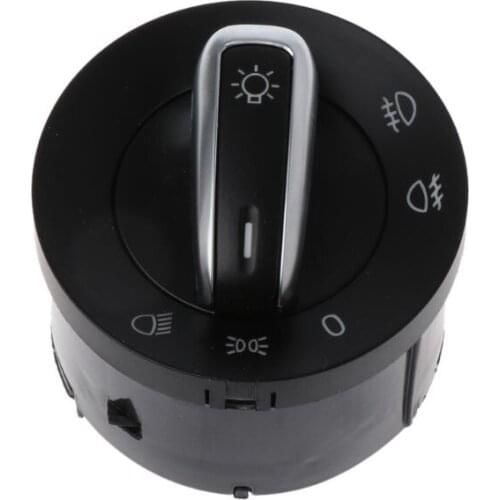 Car-Styling Car Headlight Switch Fog Light Button For Volkswagen Golf 5 6 Mk5 Mk6 5 Passat B6 Touran Tigu Automobiles Switches