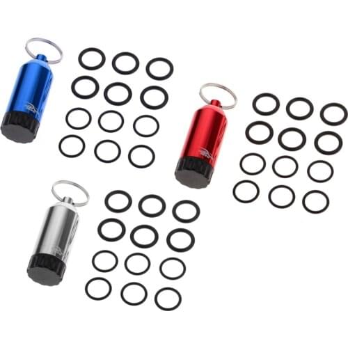 Mini Aluminum Scuba Dive Diving Tank Keychain with 12 O Rings and Brass Pick Functional Lightweight Solid Construction