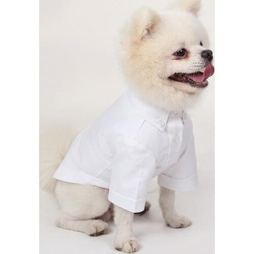 Black/White Dog Shirt Summer Cat Dog Pets Clothing Yorkshire Poodle Pomeranian Schnauzer Pug French Bulldog Clothes Dropshipping