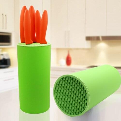 Tool Holder Multifunctional Plastic Tool Holder Knife Block Knife Stand Sooktops Tube Shelf Chromophous
