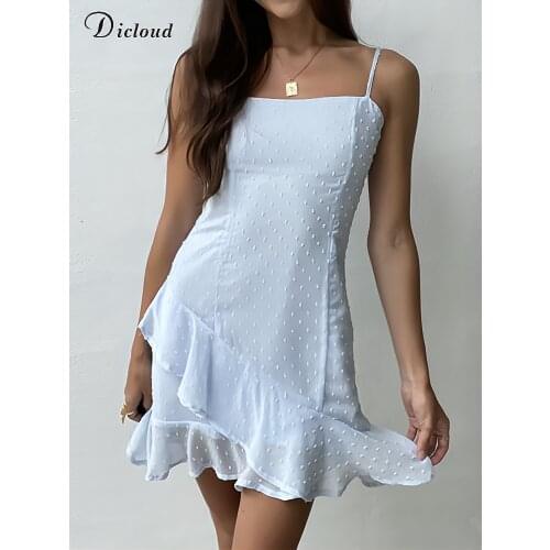 Голубые летние платья DICLOUD China At AliExpress