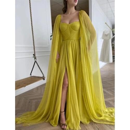 DongFlower Womens Evening Chiffon Dresses