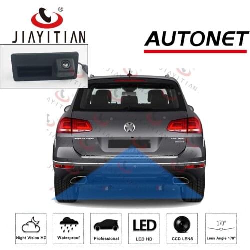 JIAYITIAN Car Trunk Handle camera For Volkswagen touareg 7P touareg NF 2010~2018 Rear View Reversing Parking backup Camera