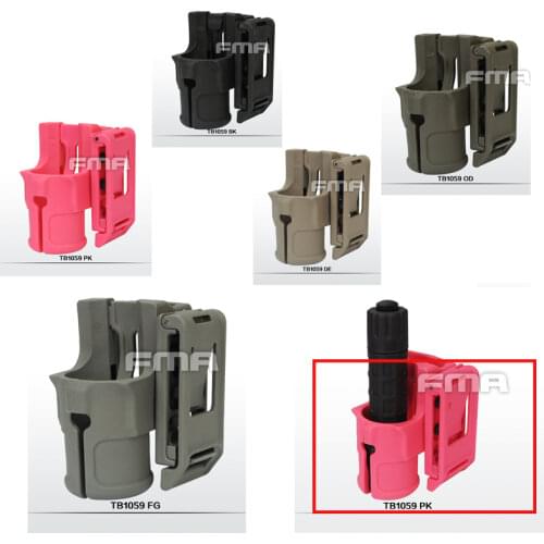 FMA V85 Polymer Speed Flashlight Holster Hunting Airsoft Military Accessories Torch Mount Spare battery case TB1059 BK/DE/FG/PK