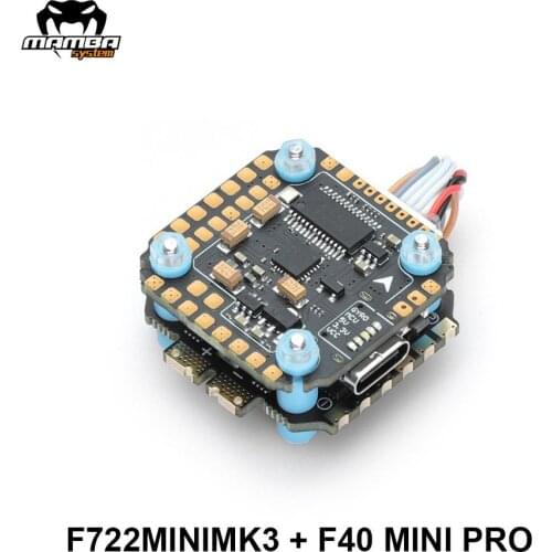 DIATONE MAMBA F722 MINI MK3 40A Pro MPU6000 F7 Flight Controller 40A BLHELI32 4in1 ESC 3-6S Flight Controller Stack