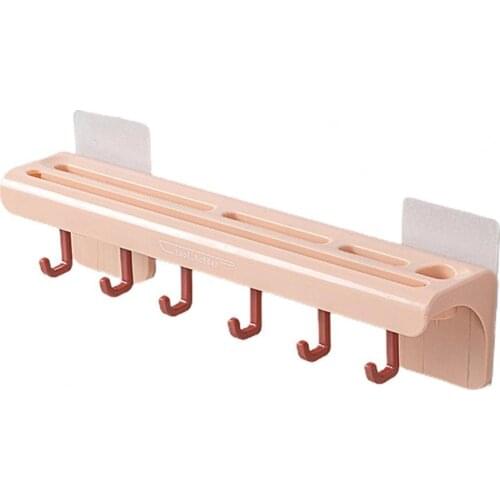 Kitchen Strip Holder Wall Mounted Self-adhesive ABS Punch-free Kitchen Utensils Storage Home Storage Rack Holder