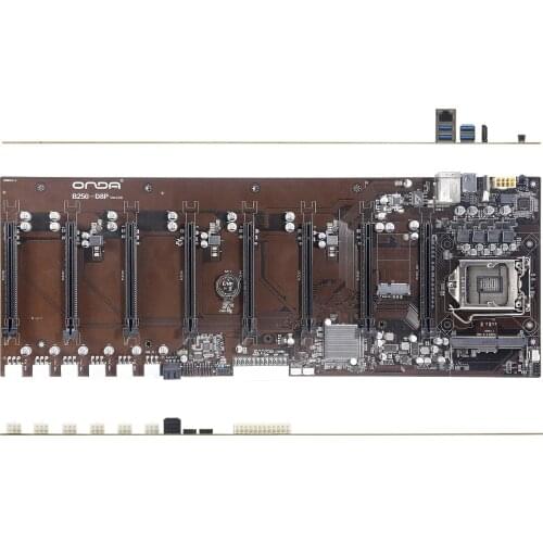 B250 BTC D8P in-line professional 8 card 6 card motherboard 3 generation memory support G3900 6789 generation U