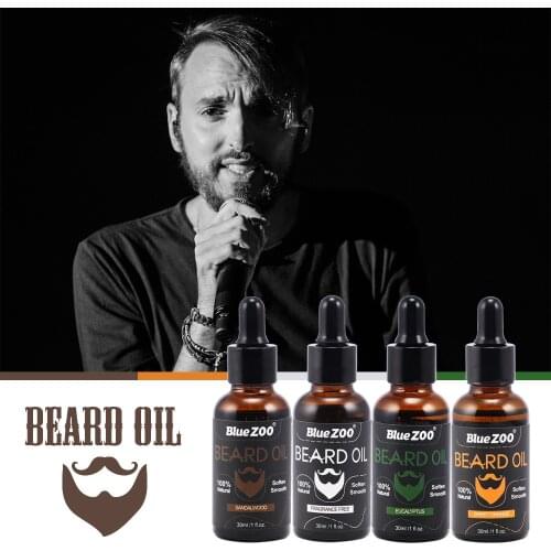 Natural Men Growth Beard Oil Organic Beard Wax Balm 30ml Beard Enhancer Moustache Grow Hair Loss Products Conditioner TSLM2