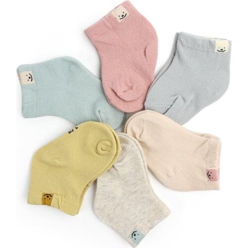 1 Pair Spring Autumn New Cotton Fashion Cute Unisex Baby Newborn Fresh Candy Color Baby Socks Sock