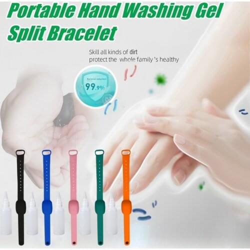 2020 New Hot! Dispensing Bracelet Liquid Wristband Hand Pumps Disinfectant Sanitizer Dispenser Bracelet Wristband Hand