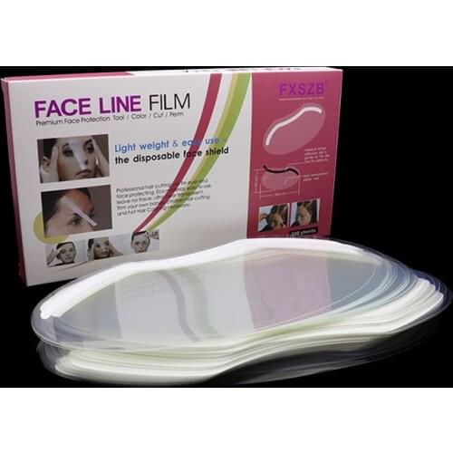 Transparent Forehead Protectors & Eye ,Mask for Hair Dye, Hair Color, Hair Cutting Scissorsand Hair,100 sheets per box