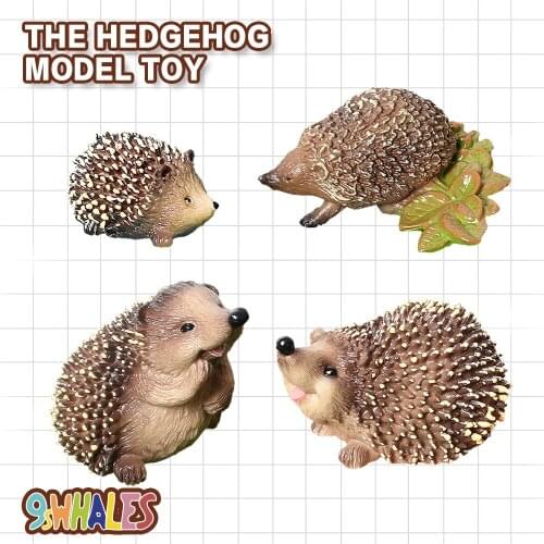Realistic Wild Animal Hedgehog Action Figures Model Educational Fidget Toy PVC Scene Design Simulation figurine Decoration Gifts