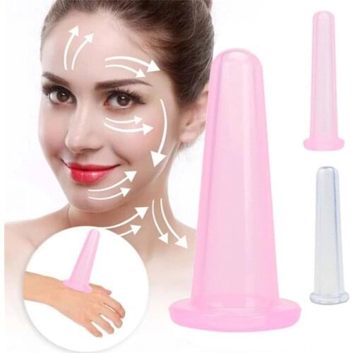 Silica Gel Cupping Jar Massage Household Health Care Artifact Anti Aging Tool Silicone Face Massage Cup