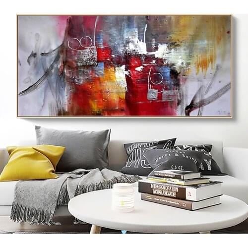 Modern Oil Painting On Canvas Pictures Decoration Living Room Handmade Large Painting Decor home canvas art abstract Gold Art