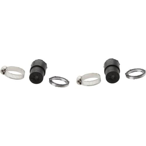 Universal Motorcycle 2Pcs Exhaust Muffler Pipe Gasket Rubber Seal Clamp Kit for Yamaha PW50