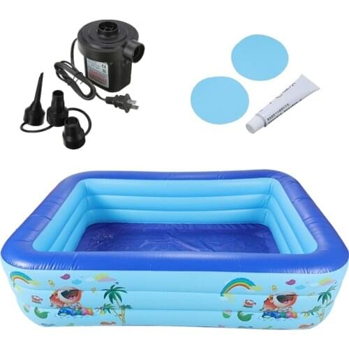Thickened Durable Inflatable Swimming Pool Family Kids Children Adult Play Bathtub Double Three Layer Water Swimming Pool
