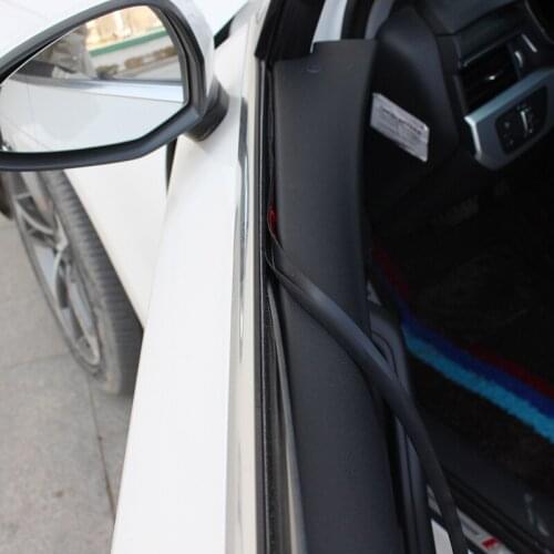 V Type 2M DIY Universal Car Styling Door Window Glass Sealing Strips Rubber Sticker Soundproofing External Auto Accessories