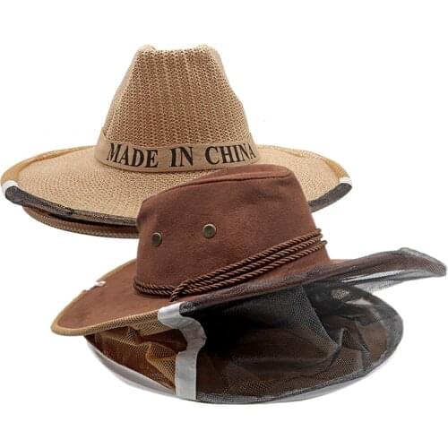 Breathable Cowboy Anti-bee Hat Bee Clothing Bee Hat Mesh Thickened Wasp Clothing Bee Hat Protective Clothing Beekeeping Tools