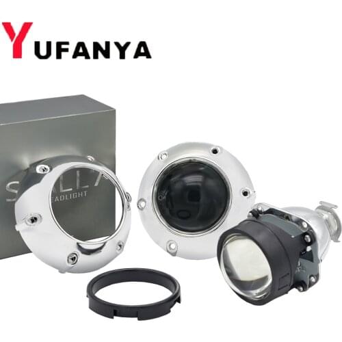 YUFANYA 8.0 Headlight Lenses 2.5 Bi-xenon Lens HID Projector For H4 H7 Car Lights Accessories Retrofit Styling Use H1 Xenon Bulb