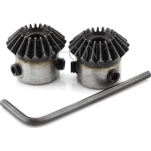 1pcs 1M20T Metal Umbrella Tooth Bevel Gear Helical Motor Gear 20 Tooth 5mm/6mm/6.35mm/8mm Bore 8mm Width