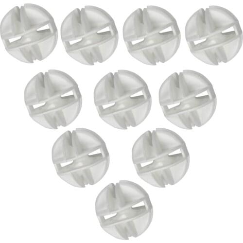 10Pcs White Practice Golf Balls PE Indoor Outdoor Garden Backyard Training Aids Balls