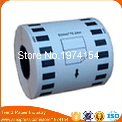 40 Refill Rolls Generic DK-22212 Label 62mm*15.24M Continuous Compatible for Brother Label Printer White Color DK-2212 DK22212