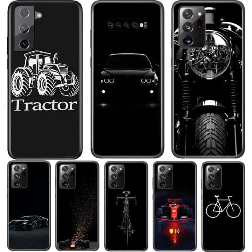 Motorcycle Cars Man For Samsung Galaxy S21 S20 FE Ultra S10 S10E Lite 5G S9 S8 S7 S6 Edge Plus Phone Case