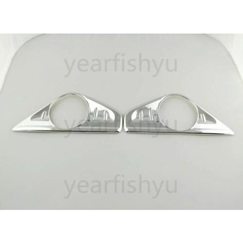 Chrome Front Fog Light Lamp Cover Trim Decoration For Toyota Alphard 2016