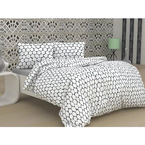 Land Of dowry Honeycomb Double Personality Duvet cover Gray