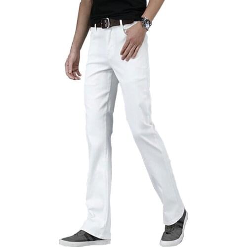 Jeans for Men 2020 New Mens Micro-FIare Denim trousers Classic Designer Casual FIared pants Mens Denim Straight pants