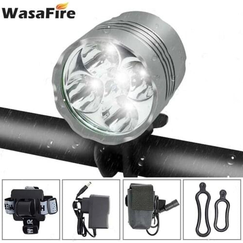 WasaFire Hot Sale 7000LM 5* XML T6 LED bicycle lamp Waterproof MTB Bike Front Light 18650 Battery Headlight Cycling Headlamp