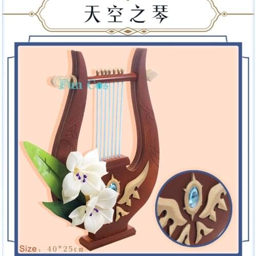 Game Genshin Impact Cosplay Venti Harp Barbatos Weapon Anime Cosplay Props Gift Kids Accessories Halloween Game Party Role Play
