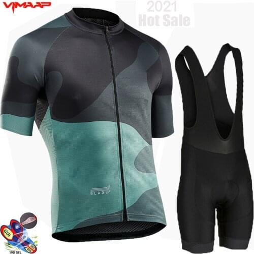 Cycling Jersey Set 2021 summer Pro Team STRAVA Bicycle Cycling Clothing Bike Clothes Men Mountain Sports bike Set Cycling Suit