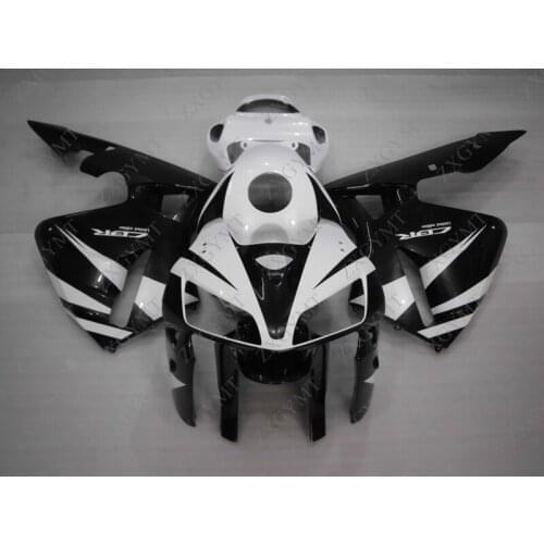 Body Kits CBR 600 RR 2005 - 2006 Matte Black Black White Body Kits CBR600 RR 2005 Fairings CBR 600 RR 06