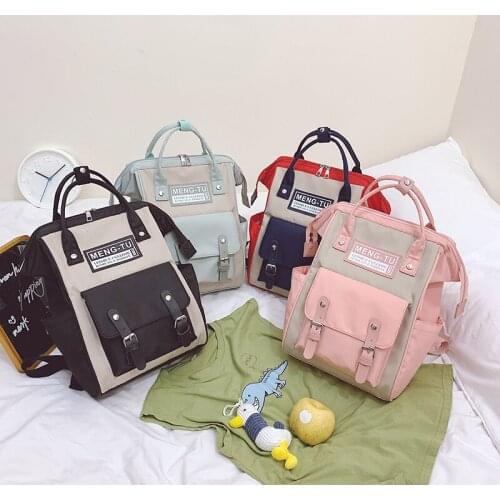 New Casual Backpack Large Nylon Fashion Women Backpack New Trend School Bag Teenage Student Girl Shoulder Bags