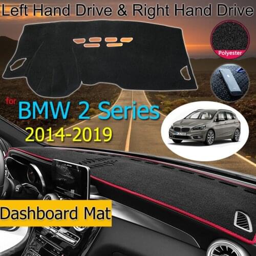 For BMW 2 Series F22/F23 F45/F46 Coupe Gran Active Tourer Anti-Slip Anti-UV Mat Dashboard Cover Pad Dashmat Carpet Accessories