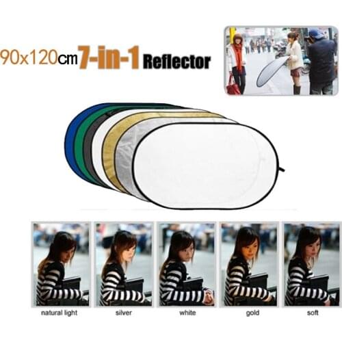 90x120cm 7in1 light reflector Photography Light Oval Photo Multi Reflector studio Reflector fotografia photography accessories