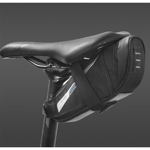 Ultralight Bike Saddle Bag Bicycle Under Seat Pouch Cycling Wedge Pack Pannier Reflective Shockproof MTB Bike Rear Seatpost Bag