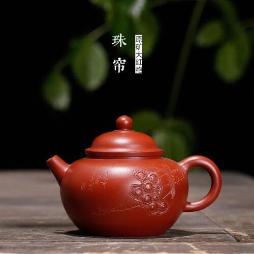 All hand sketch bead curtain straight carved painting lotus mouth pot teapot a undertakes to the wholesale agent