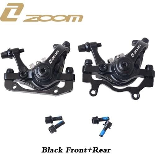 ZOOM MTB Bicycle Disc Brake Clamp Aluminum Alloy Mountain Bike Mechanical Caliper Disc Brakes Cycling Double Brakes