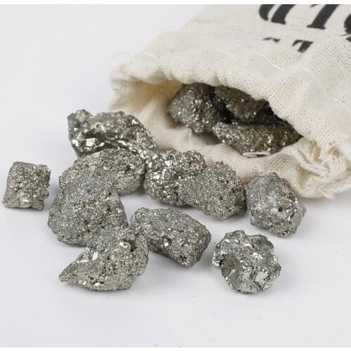 1 Bag Natural Pyrite Mineral Crystal Stone Small Chunks Iron Pyrite Fools Gold Specimen Rough Stones Fengshui Decor