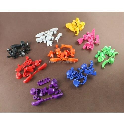 10sets colorful full set buttons LB RB RT LT Bumper Buttons Set Thumbstick Cap Mod Kit for Xbox One S for Xbox One Slim