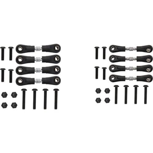 4Pcs Link Pull Rod for 1/10 RC Drift on Road Touring Car(HSP HPI Himoto SST RACING LRP 3Racing Tamiya 58658 Kyosho)